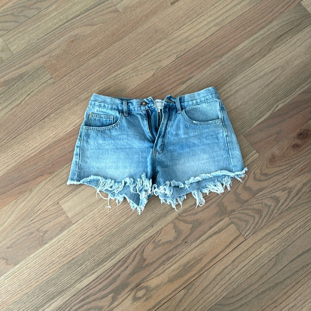 Light blue Jean shorts